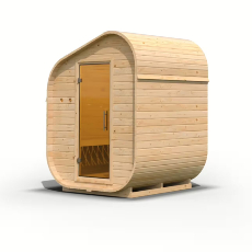 Sauna finlandese da giardino Asimmetrica 1