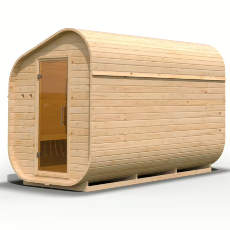 Sauna finlandese da giardino Asimmetrica 3
