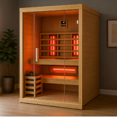 Sauna multifunzione finlandese e infrarossi Bea 180