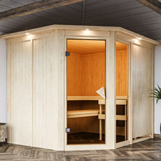 Sauna finlandese Fedora 3 68 mm Sauna finlandese Fedora 3 68 mm - 231x196x198 cm