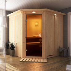 Sauna finlandese Gelsomina 68 mm Sauna finlandese Gelsomina 68 mm - 196x196x198 cm