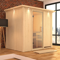 Sauna finlandese Laura 68 mm Sauna finlandese Laura 68 mm - 196x151x198 cm