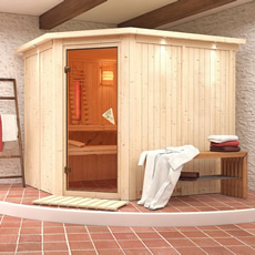 Sauna finlandese Malva 68 mm - 231x196x198 cm