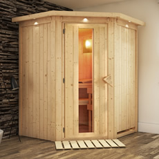 Sauna finlandese Ombretta 68 mm Sauna finlandese Ombretta 68 mm - 151x151x198 cm