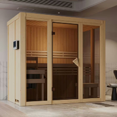 Sauna finlandese da interno in massello Irene 2 68 mm