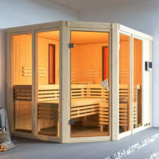 Sauna multifunzione finlandese e infrarossi Eva per centro benessere Sauna multifunzione finlandese infrarossi Eva per centro benessere
