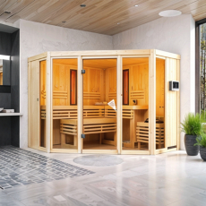 Sauna multifunzione finlandese e infrarossi Eva 2 per centro benessere Sauna multifunzione finlandese infrarossi Eva 2 per centro benessere